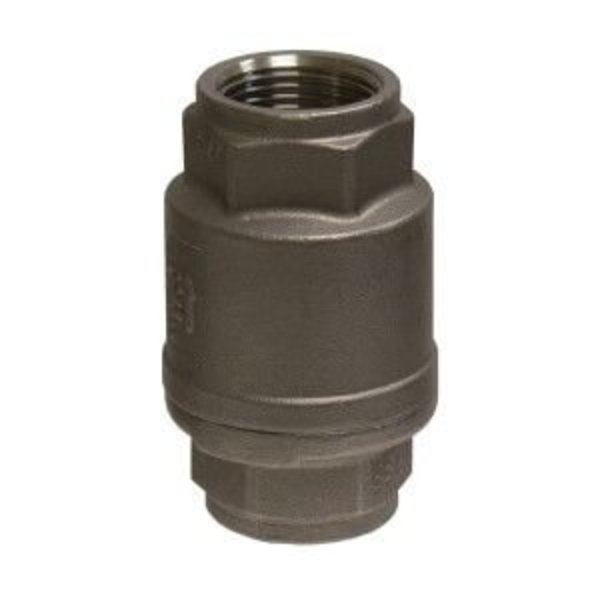 Midland Metal InLine Check Valve, 114 Nominal, FNPT, 800 psi WOG125 psi WSP, 10 to 450 deg F 949406